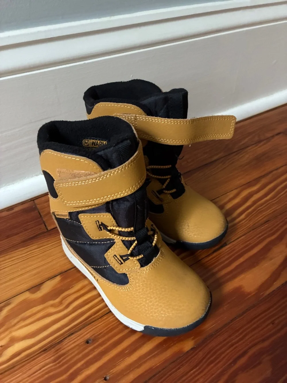 Merrell Kids Black and Tan Winter Snow Boots